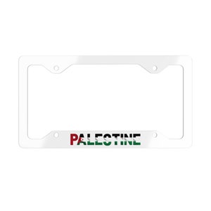 Palestine - Metal License Plate Frame