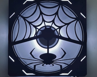 3D Printed Spider Web PC Fan Grill Cover 120mm Computer Grill