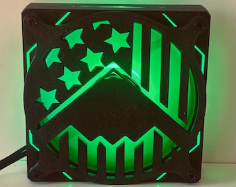 120m Shroud Computer Fan Grill B-2 Spirit Stealth Bomber PC Fan Cover, 3D Printed
