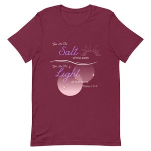 Salt and Light Tshirt | Matthew 5 | Bible Tshirt | Christian Gift