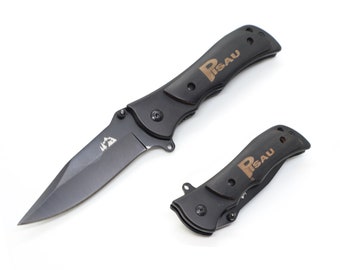 PISAU F1 Folding Pocket knife outdoor knives camping Fishing Black Emergency