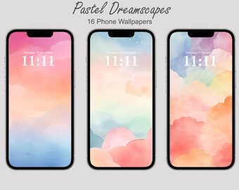 iphone Wallpapers Pastel, watercolour, dreamy, Hand Painting Wallpapers, iPhone, Minimalist, Smartphone Wallpaper, android, samsung