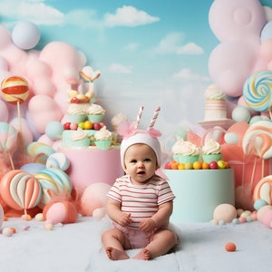 Candy Digital Portrait Backdrops, Studio Backdrops For Photographers, Photoshop Overlays, Digital Overlays, Toddler Photography Backdrops