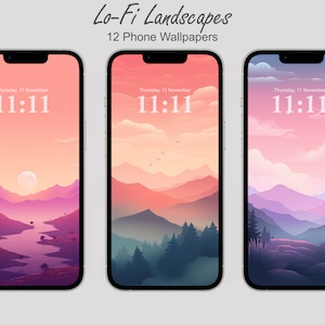 iphone Wallpapers Landscape, LoFi, Hand Painting Wallpapers, iPhone, Minimal Smartphone Wallpaper, android, samsung, watercolour