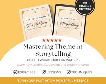 Cuaderno de trabajo sobre el tema principal de la narración para escritores y autores / Cuaderno de trabajo de escritura y ficción: Desarrolla historias significativas
