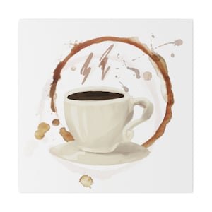 Coffee Craving - Matte Canvas, Stretched, 0.75&quot;