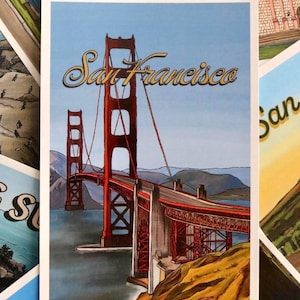 San Francisco, California Landscape Postcard