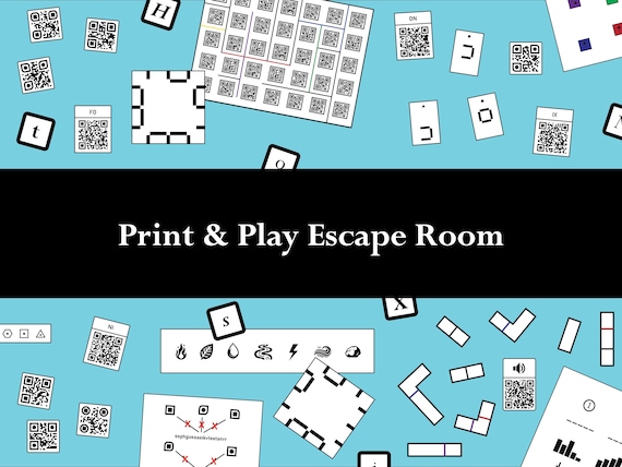 Print & Play QR Code Escape Room for Teens and Adults
