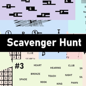 Scavenger Hunt / Puzzle Hunt for Teenagers & Adults - Print and Play