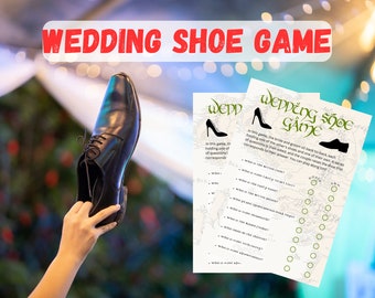 LOTR Wedding Shoe Game Instant Download Digital Canva Editable Template - Lord of the Rings / The Hobbit - DIY Self Print