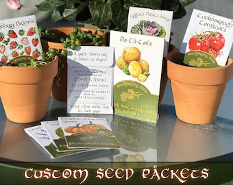 Middle-Earth Garden Seed Packet Template | Editable Canva Design (Digital Download)