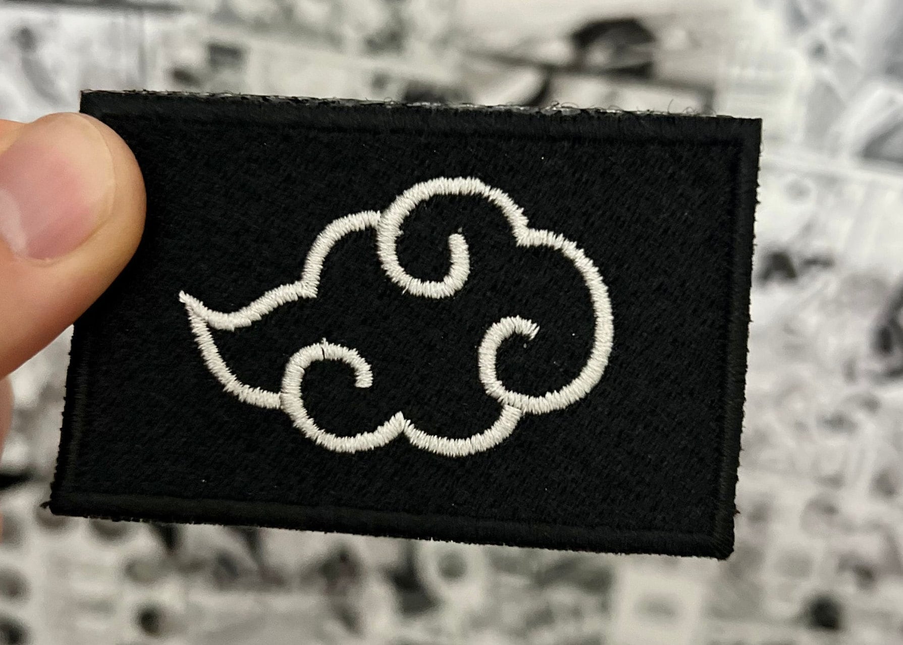 Large Akatsuki Clouds Naruto - Various Styles - Embroidered Iron On Patch