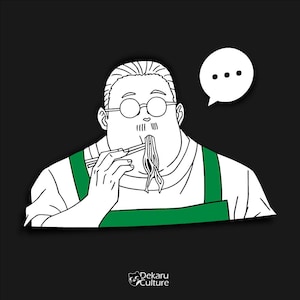 Ramen Guy Vinyl Decal Waterproof UV resistant