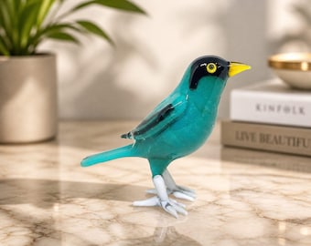 Vintage/MCM Fenton Bird of Happiness Hand Painted And Signed 