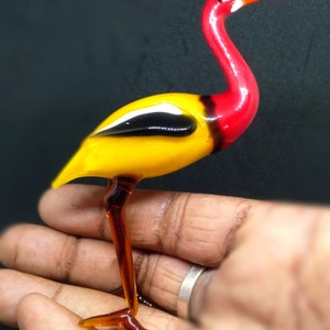 Murano glass Stork Handmade Glass Stork Figurine For Home Decor Desktop item