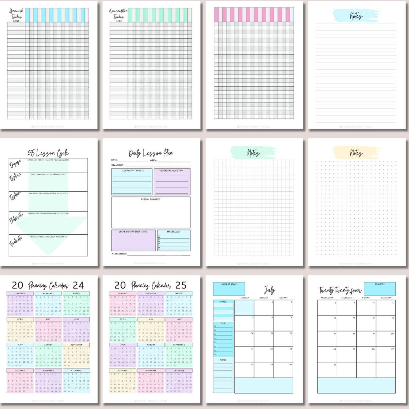 Teacher Planner 20242025, Printable Lesson Planner, PDF Teacher