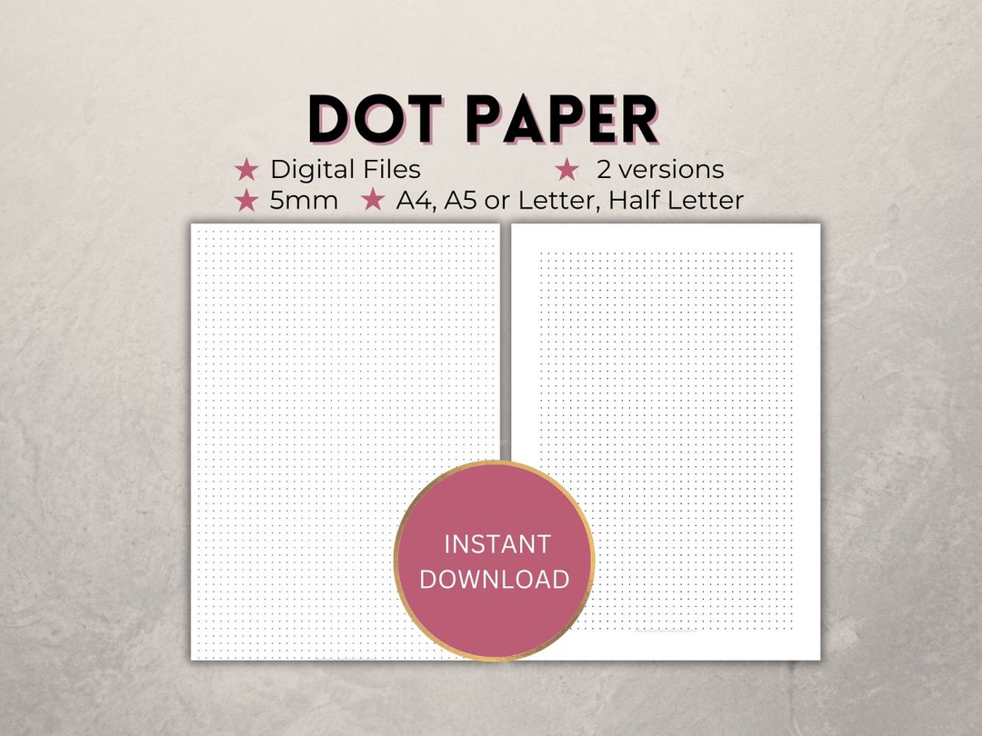 Printable Dot Grid for Bullet Journal - Il 1080xN.5754113844 Jx65