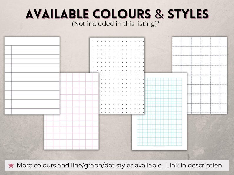 Digital Graph Paper Bundle, Printable 1mm + 10mm/1cm Grid Template, 4 ...