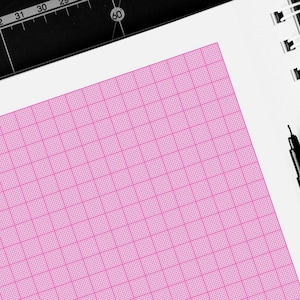 Pink Engineering Paper.pdf Printable Pink Graph Paper, 1mm + 10mm/1cm Guideline Grid Template ...