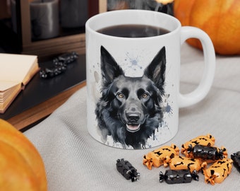 Pet Mug,Cute Dog Coffee Mug, Pet Memorial, Gift for Dog Lovers, Custom Dog Portrait, Puppy lovers, German Shepherd lover