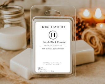 Lavish Black Currant Wax Melts | Soy Wax Melts | Fall Wax Melts  | Luxury Scented Wax | Jumbo Wax Melts