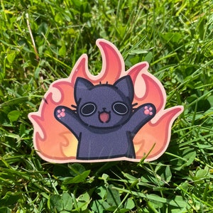 Rise of the Cat ~ Waterproof | Cat Sticker| Black Cat | Cat Lovers Sticker