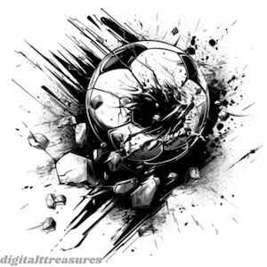 Watercolor Soccer Ball Clipart: 16 Vector Designs (Digital Download)