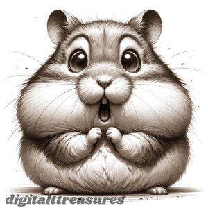 Quirky Animals PNG Clipart Bundle: 30 Prompts, Safari & More