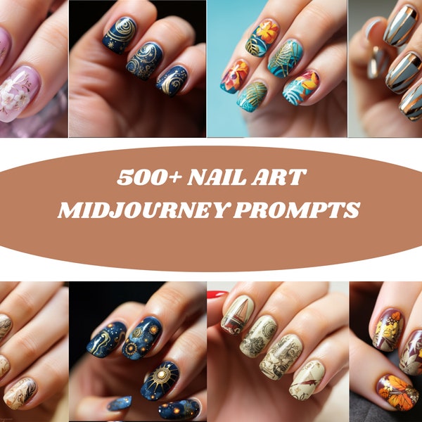 Midjourney prompts for Nail Art|3D Nail Art midjourney prompt|Nail Design prompts|AI genrated Nail Art|Generate Nail Designs Ideas