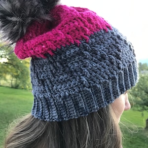 Black Diamond Crochet Hat Pattern, Hat Pattern, Crochet Hat Pattern, Easy to Follow Pattern, Crochet Tutorial, Fall Hat Pattern, Beanie Hat