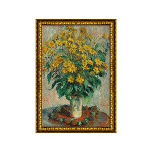 Jerusalem Artichoke Flowers - Monet 1880, Vintage Digital Print, Printable Wall Art, Digital Download