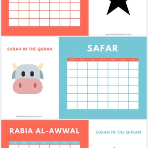 Digital Islamic Calendar & Surah Activity