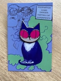 PRE ORDER Farting Cat Dexter Pin product logo