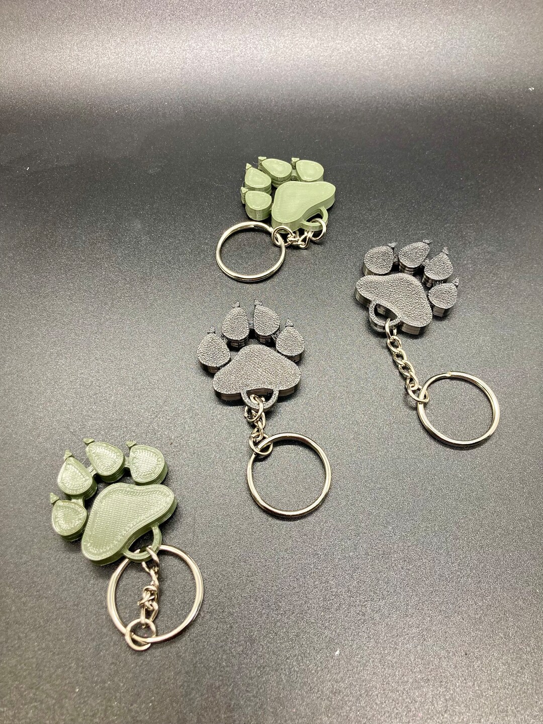 Dog Paw Keychains / Animal Paw Keychain Etsy