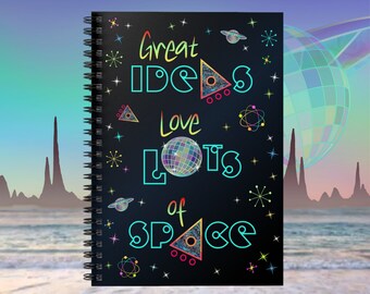 Cyberpunk Spiral Notebook, Sci-fi Journal, Futuristic Notepad, Geeky ...