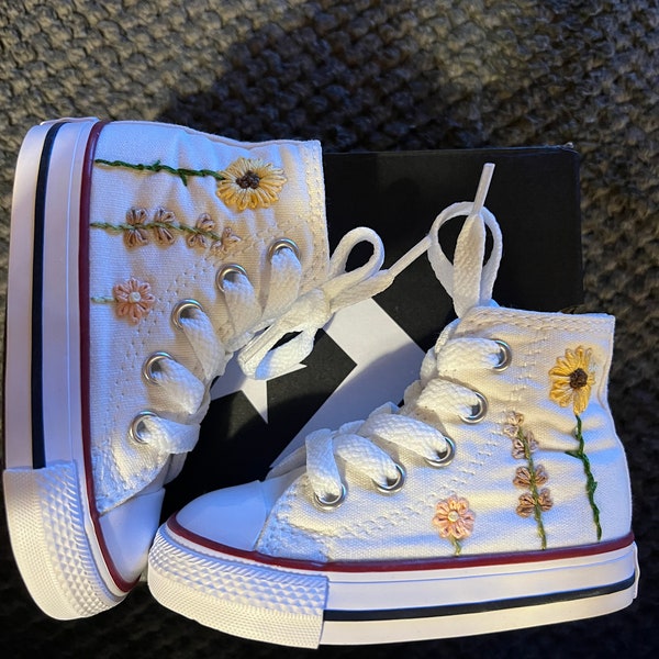Embroidered Converse Etsy