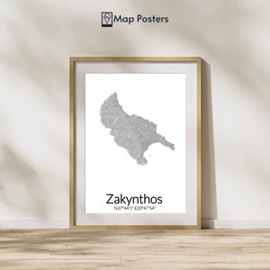 Zakynthos Poster, Insel Poster Zakynthos Griechenland Poster Urlaub Poster Andenken Zakynthos Geschenkidee Geburtstag Zakynthos