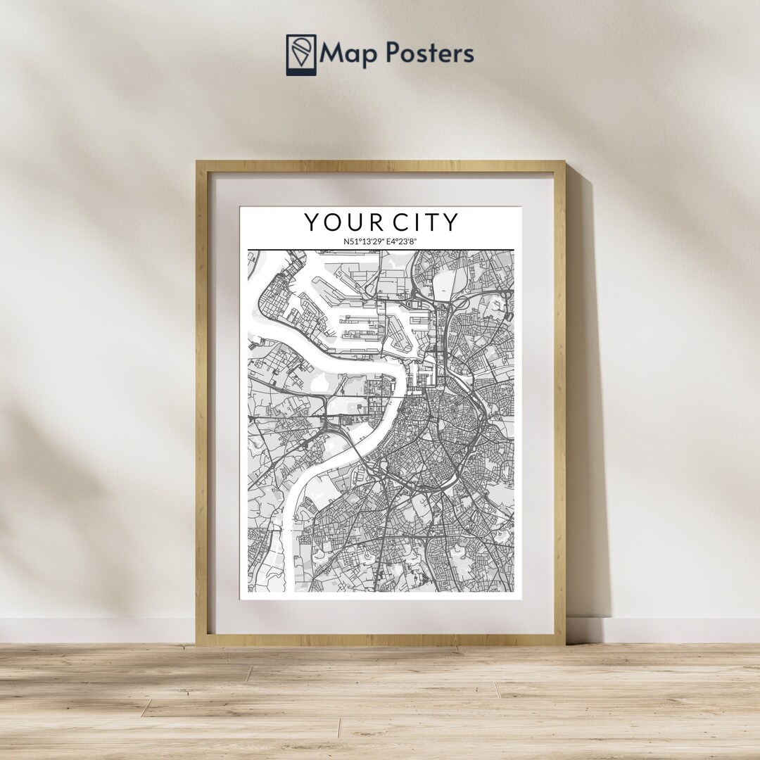 City Map Wall Decor City Poster - Il 1080xN.5466436267 Fzgo