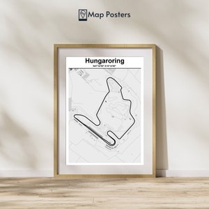 F1 circuit Poster Hungaroring - Digital File, Hungary GP Formule 1 - Formule one Poster Gift idea