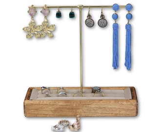 Wooden Ring/ Earring Display