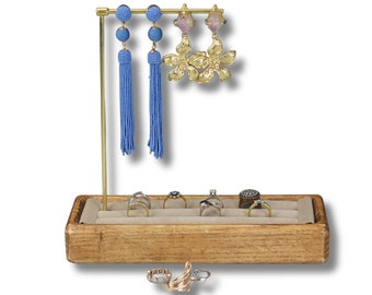 Wooden Ring/ Earring Display