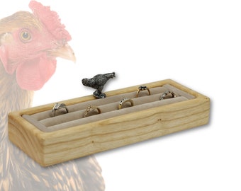 Ring Holder with Chicken Figure