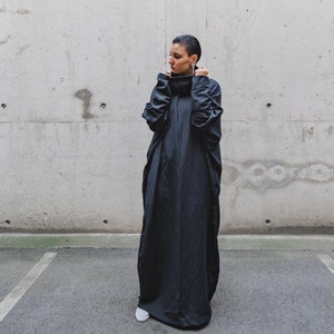 Dark Academia  Dress, Plus Size Winter Dress, Oversized Dress, Linen Shirt Dress, Fall / Autumn Dress