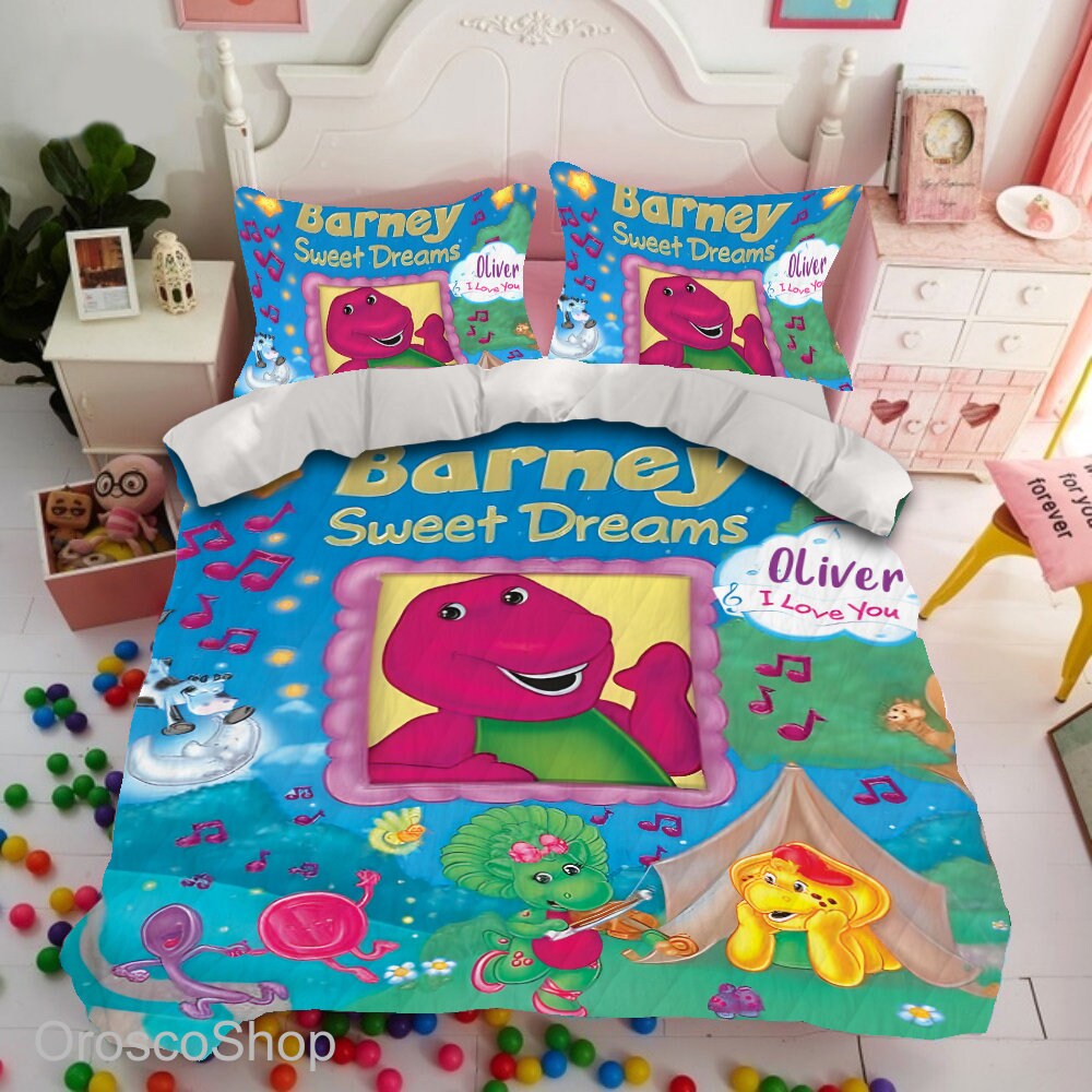 Barney and Friends Bedding Set, Barney the Dinosaur sold by Roxine