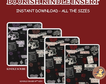 Haunting Adeline Kindle Insert | Dark Romance Reader | Bookish Printable | Bookish Gift