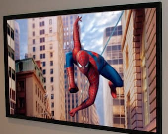 175" Diagonal 2.35:1 Format Wide Screen Projector Projection Screen Material Movie Screen Fabric + Plans For Building a DIY Frame USA Made!!