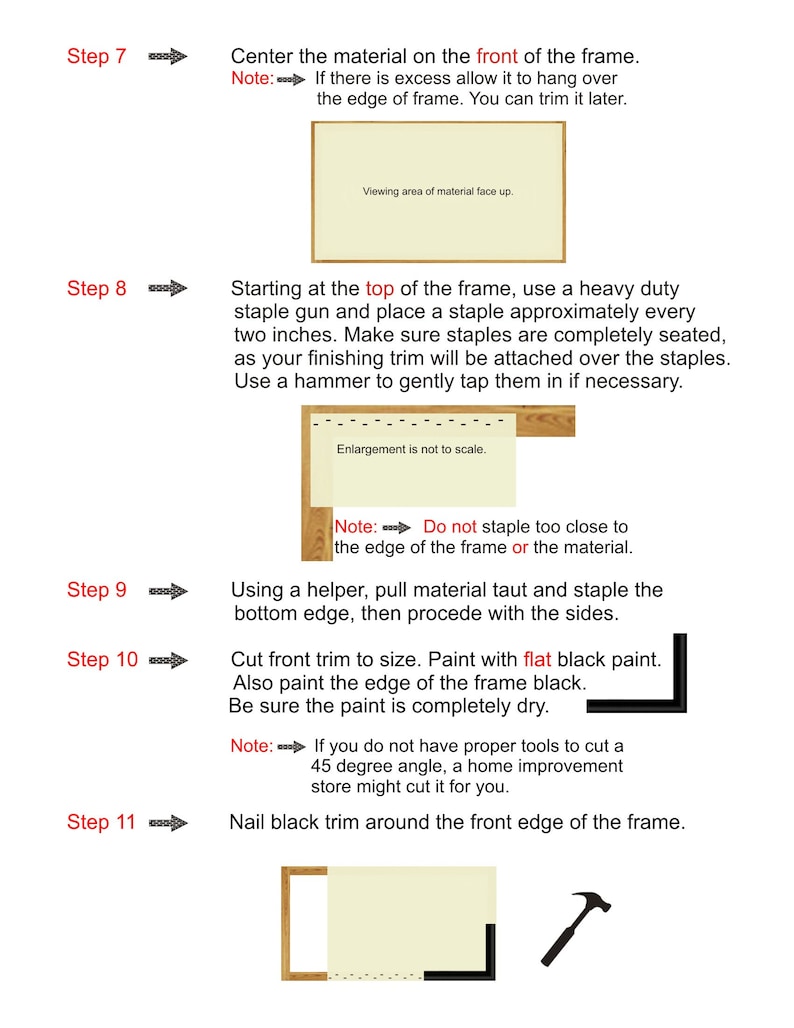78 Diagonal 72x42 Actual Size Bare Projector Projection Screen Material