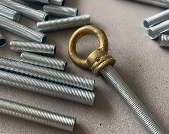1/8 IPS Fully Threaded Unfinished Steel Pipe (Nipples) - Parts For DIY Wall and Ceiling Light Projects & Vintage Revivals - 10Pcs Per Pack