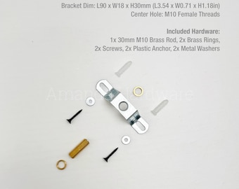 Kit de soporte para gancho de estrella de latón de 7,7 pulgadas (195 mm)