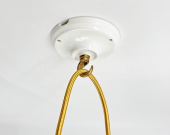 2 Ganci Da Soffitto In Ghisa – Stile Industriale, Per Lampadari, Piante, Cappotti – Con Viti E Tasselli, Rivestimento Antiruggine Nero - 4